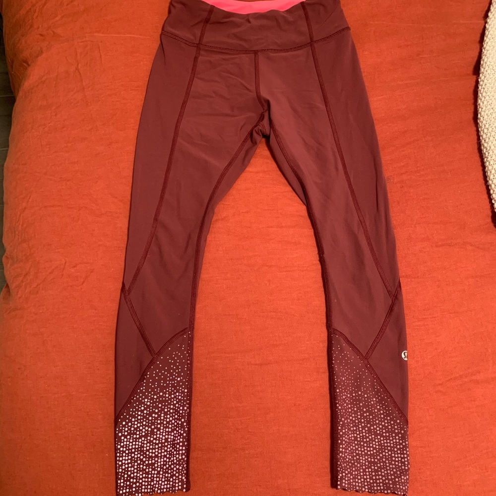 Lululemon Maroon Leggings